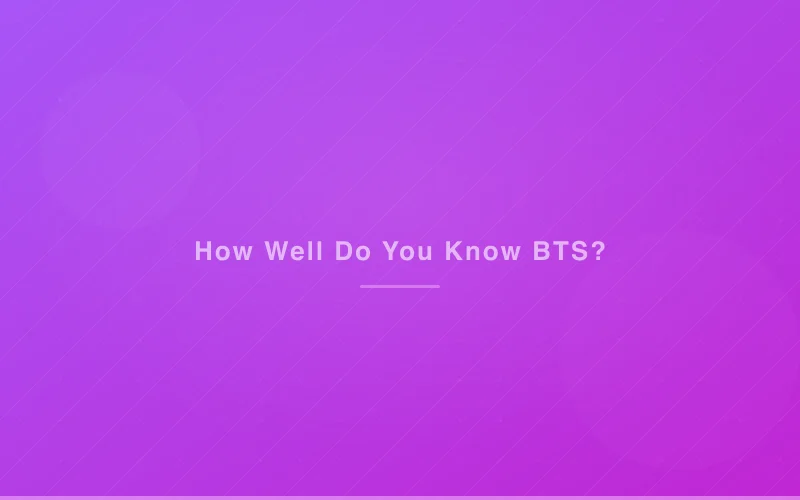 BTS Trivia Quiz